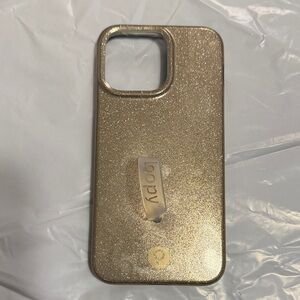 Loopy Case Sparkling Gold Phone Cover IPhone 14 Pro Max